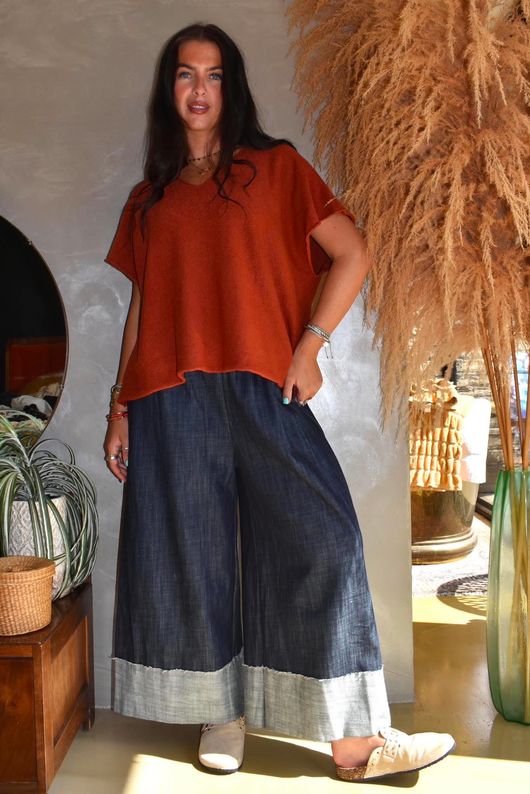 Conrad Cap Sleeve Tank Rust